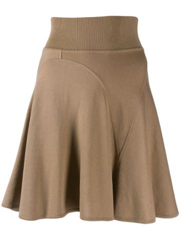 Alaïa Pre-owned Short Godet Skirt - Brown
