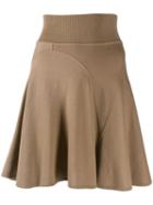 Alaïa Pre-owned Short Godet Skirt - Brown