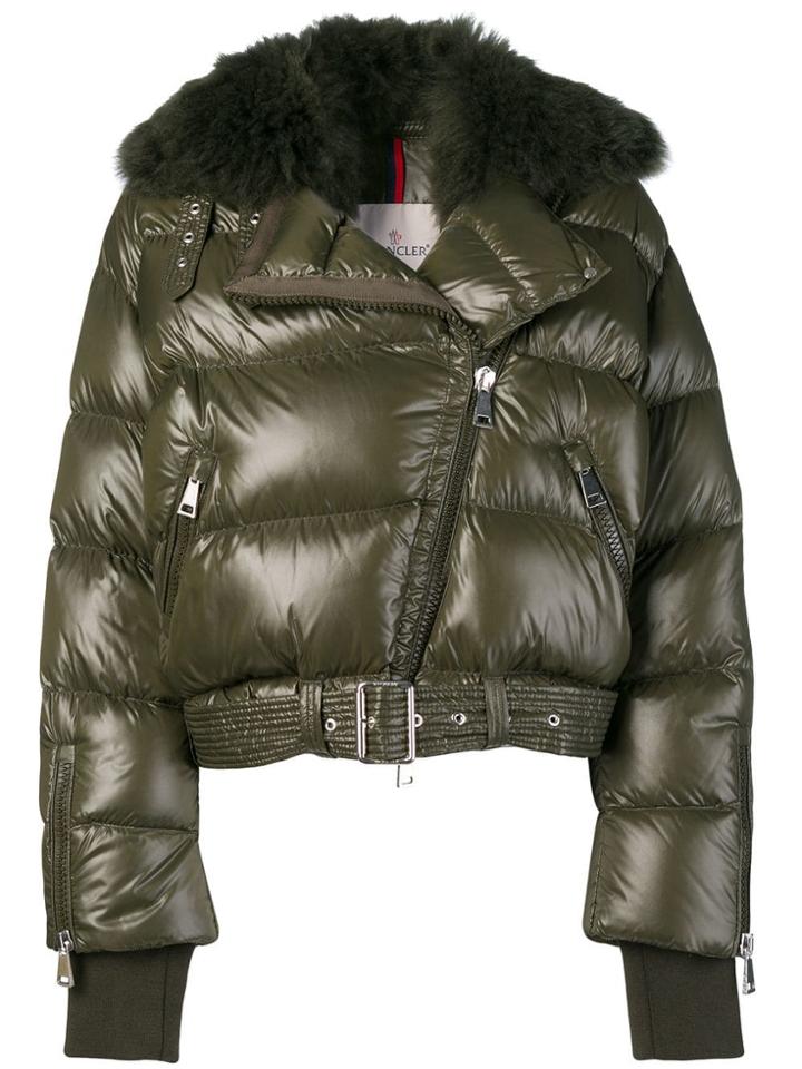 Moncler Zipped Puffer Jacket - Green