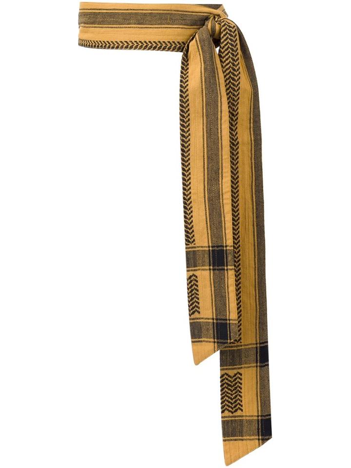 Cecilie Copenhagen Tan Belt, Women's, Yellow/orange, Cotton