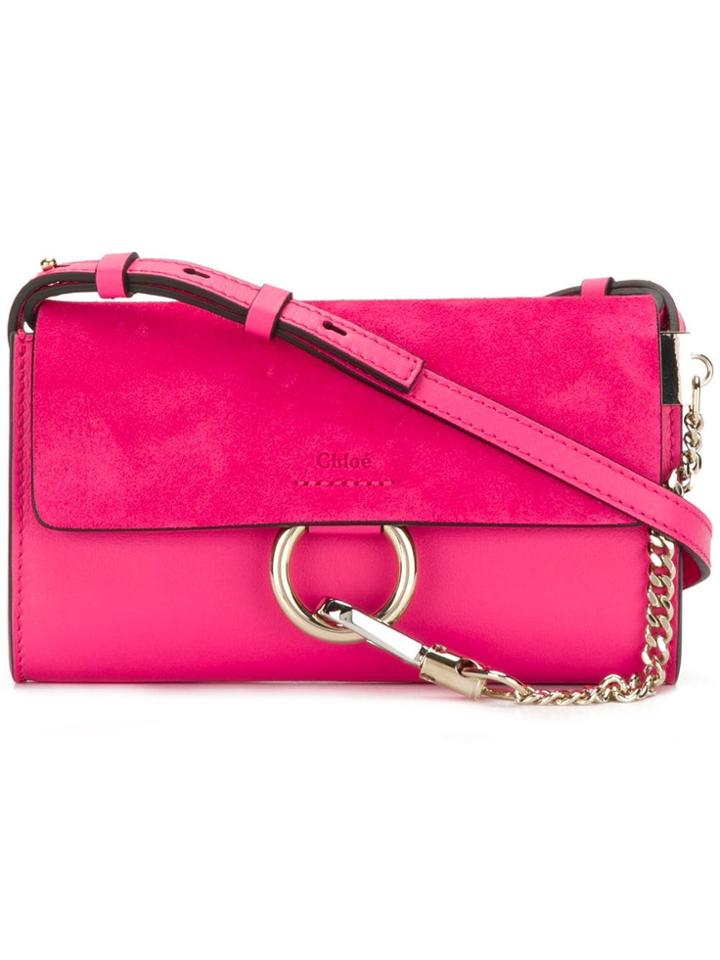 Chloé Faye Small Shoulder Bag - Pink