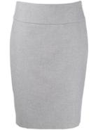Peserico Pencil Midi Skirt - Grey