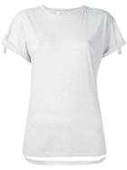 Helmut Lang Strap Detail T-shirt, Women's, Size: Xs, Grey, Cotton/cashmere
