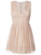 Alice+olivia - Spotted Mini Dress - Women - Polyester/spandex/elastane - 8, Nude/neutrals, Polyester/spandex/elastane