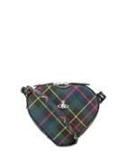 Vivienne Westwood Check Heart Cross Body Bag - Blue