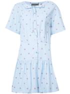 Boutique Moschino - Sea Shell Dress - Women - Cotton - 38, Blue, Cotton