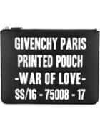 Givenchy War Of Love Clutch, Men's, Black, Calf Leather