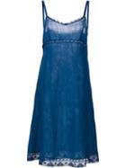Dosa 'kymber' Slip Dress, Women's, Size: 3, Blue, Organic Cotton