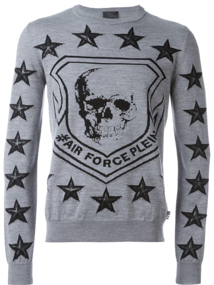 Philipp Plein 'fremd' Jumper, Men's, Size: Medium, Grey, Polyester/viscose/merino