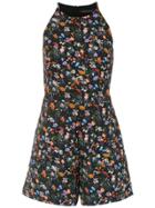 Andrea Marques Printed Romper - Black