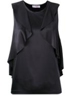 Jucca - Rouched Tank Top - Women - Silk/spandex/elastane - 44, Black, Silk/spandex/elastane