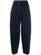 Jil Sander Cropped Tapered Trousers - Blue