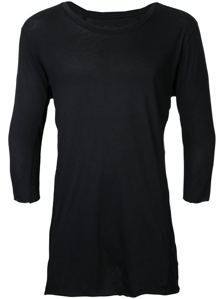 Thom Krom Lightweight T-shirt, Men's, Size: Small, Black, Cotton/linen/flax