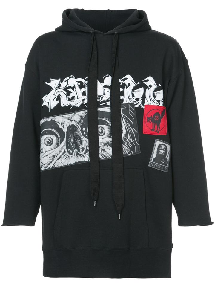 Kidill Graphic Print Hoodie - Black
