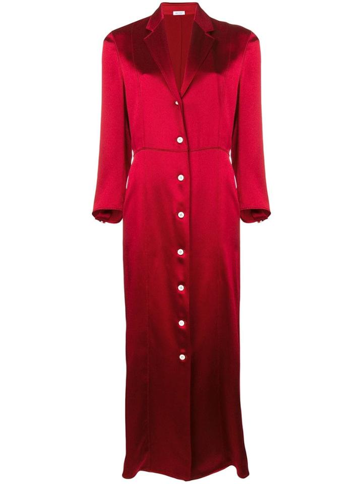 Thom Browne Seamed Satin Corset Dress - Red