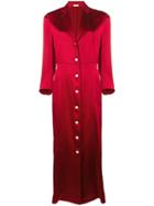 Thom Browne Seamed Satin Corset Dress - Red