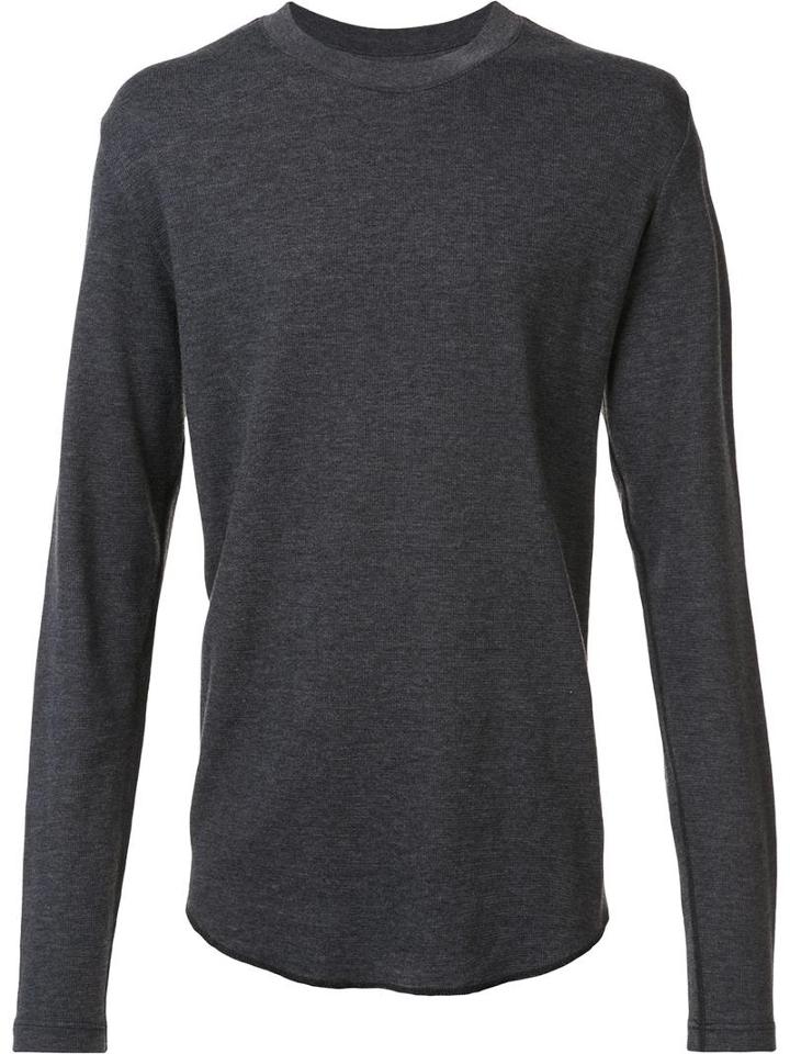321 Long Sleeved Top, Men's, Size: Large, Grey, Cotton/polyester