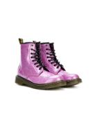 Dr Martens Kids Glitter Lace-up Boots - Pink