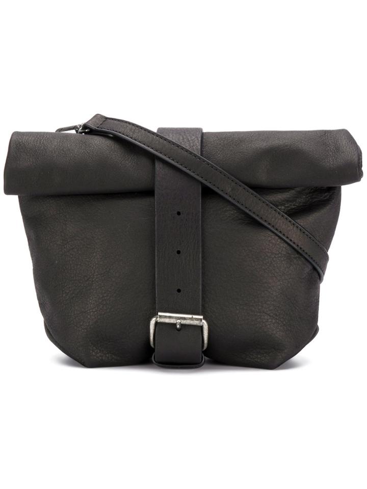 Ann Demeulemeester Blanche Roll Top Crossbody Bag - Black