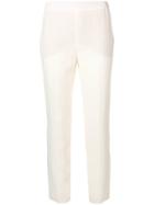 Lanvin Cropped Mid Rise Trousers - Neutrals