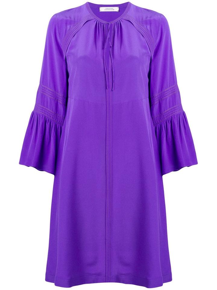 Dorothee Schumacher 3/4 Sleeve Midi Dress - Purple