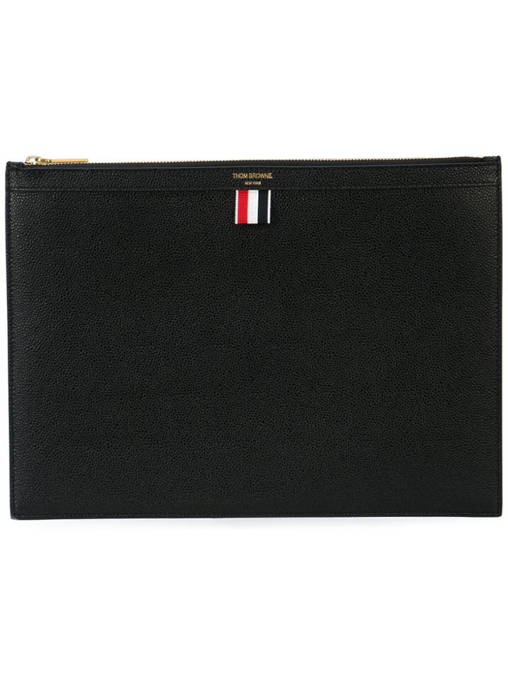 Thom Browne Flat Rectangle Clutch - Black