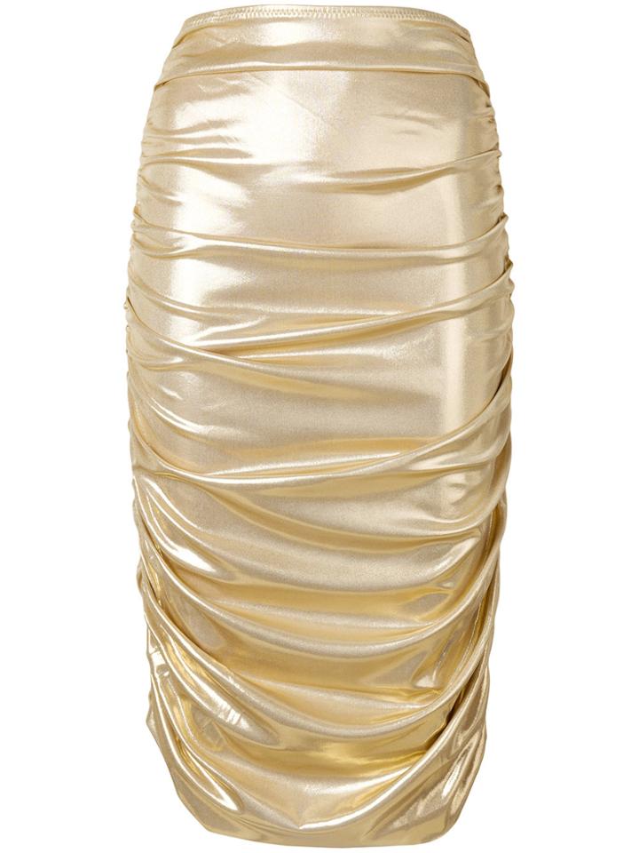 Norma Kamali Mid-length Skirt - Metallic