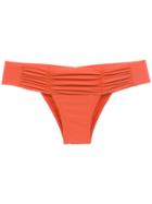 Track & Field Draped Bikini Bottoms - Yellow & Orange