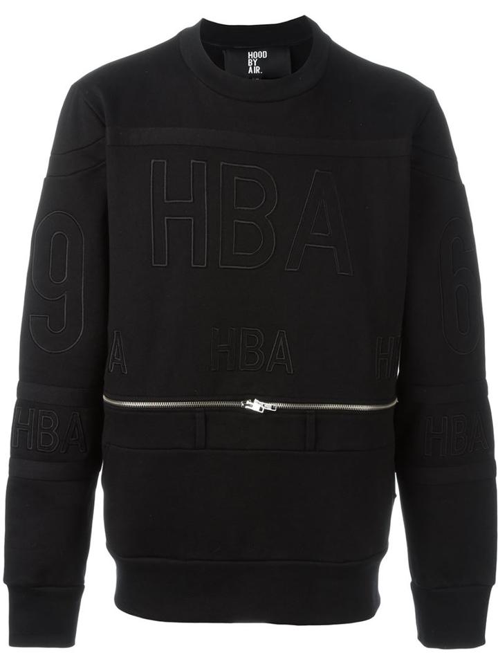 Hood By Air Zip Detail Logo Sweatshirt