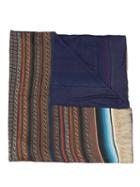 Pierre-louis Mascia Multi Print Scarf, Adult Unisex, Blue, Silk/modal/cashmere