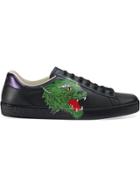 Gucci Ace Sneaker With Panther - Black