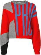 Proenza Schouler Pswl Graphic Jacquard Sweater - Red