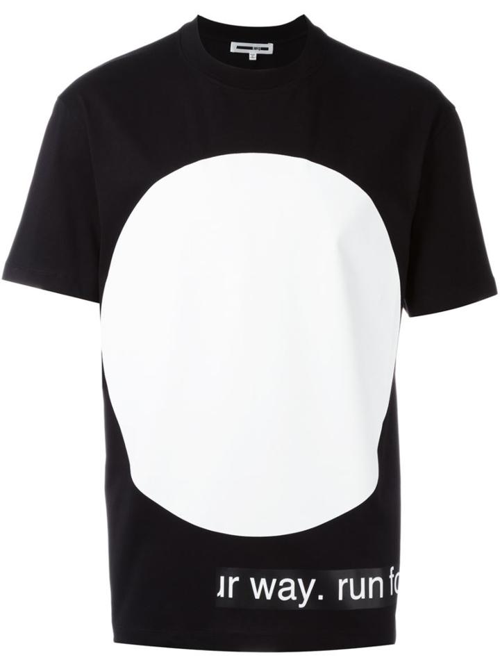 Mcq Alexander Mcqueen Urban Poetry Print T-shirt, Men's, Size: Large, Black, Cotton