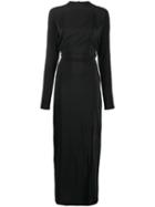 Erika Cavallini Long Silk Dress - Black