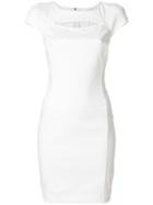 Patrizia Pepe Front Keyhole Detail Dress - White