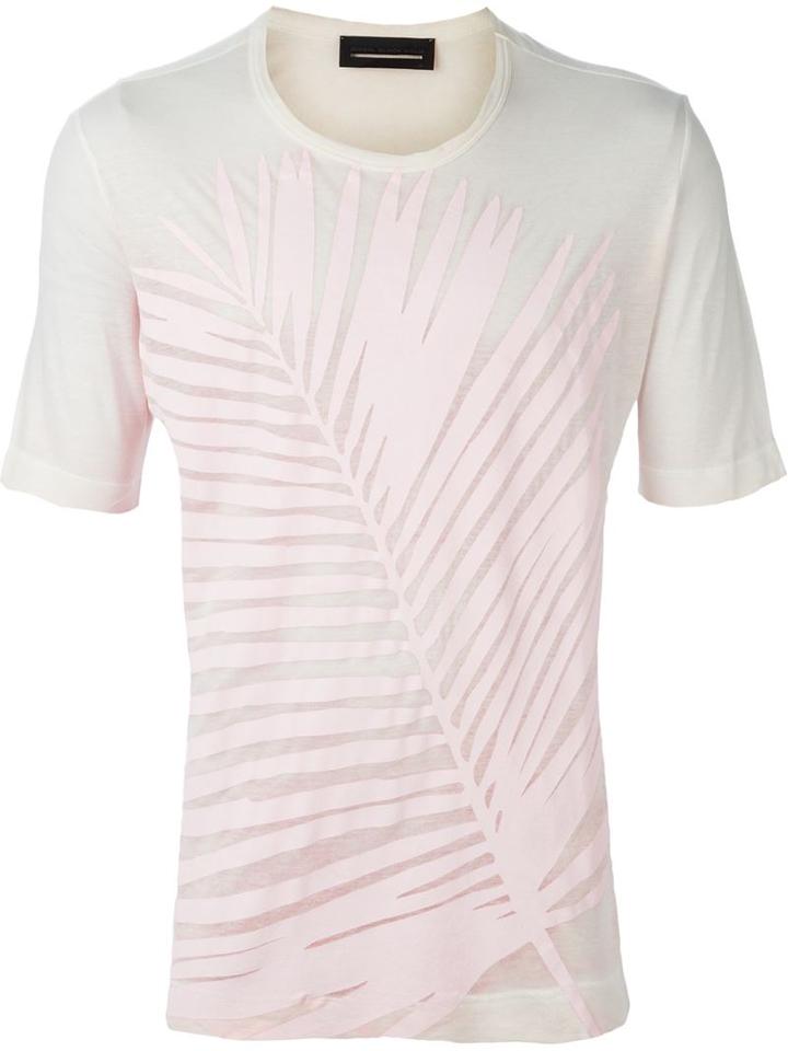Diesel Black Gold Feather Print T-shirt