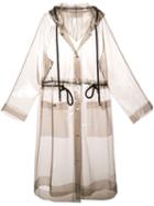 Proenza Schouler Pswl Transparent Raincoat - Grey