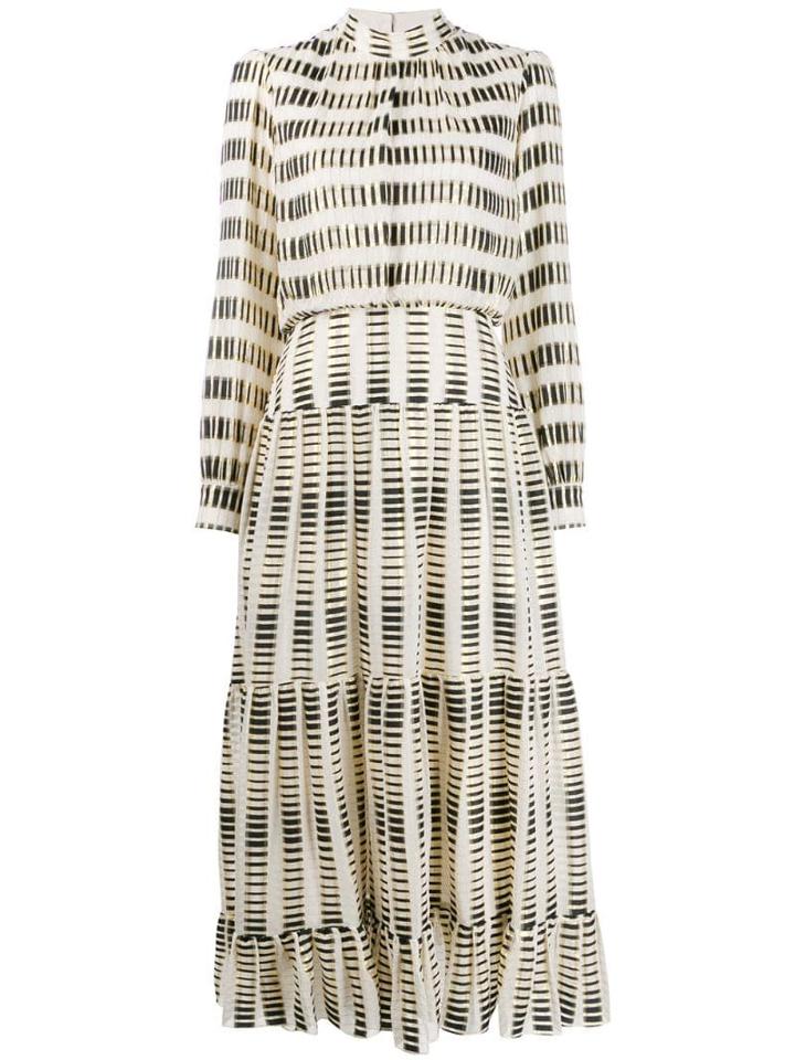 Saloni Isabel Dress - Neutrals