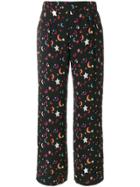 Chinti & Parker Midnight Printed Trousers - Black