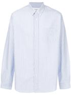 Schnaydermans Oxford Regular Striped Shirt - Blue