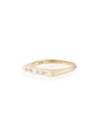 Lizzie Mandler Fine Jewelry Diamond Baguette Knife Edge Ring -