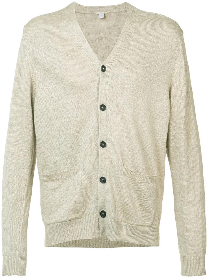 Massimo Alba - Mark Cardigan - Men - Cotton/linen/flax - Xl, Nude/neutrals, Cotton/linen/flax