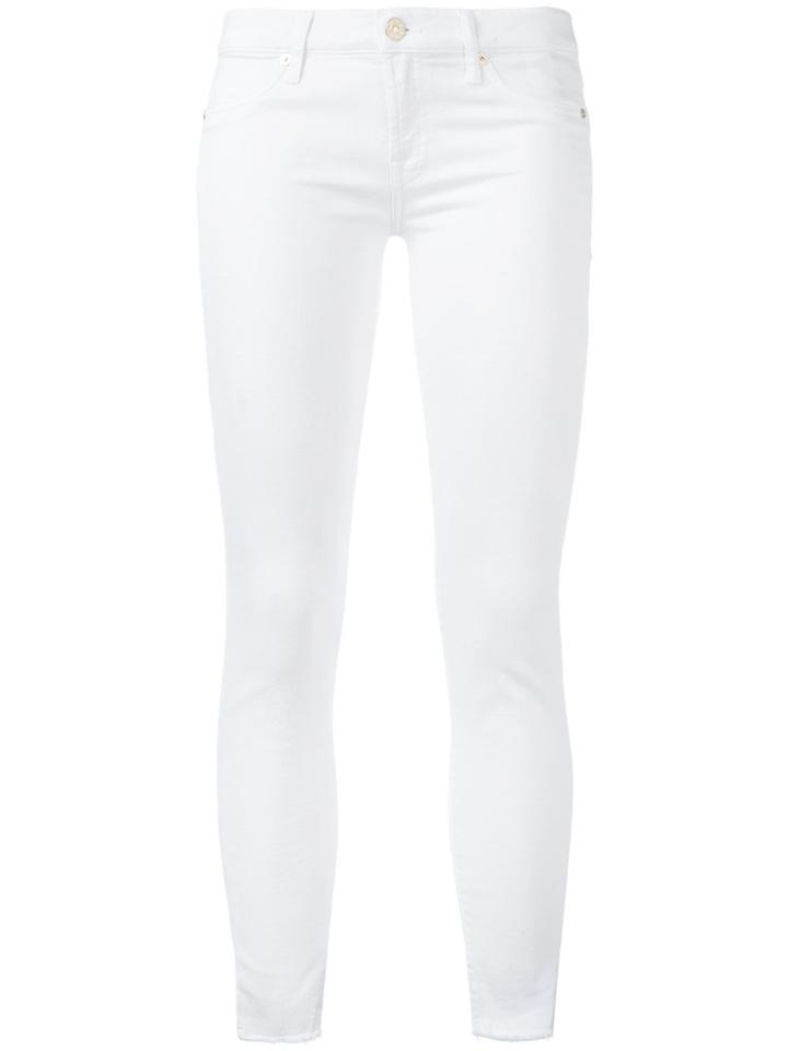 7 For All Mankind Skinny Cropped Jeans - White