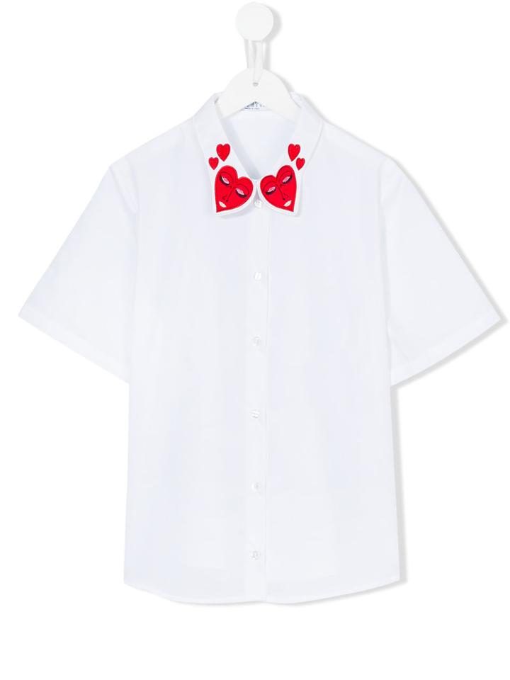 Vivetta Kids Cornacchia Shirt, Girl's, Size: 14 Yrs, White