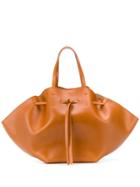 Nanushka Drawstring Tote Bag - Brown