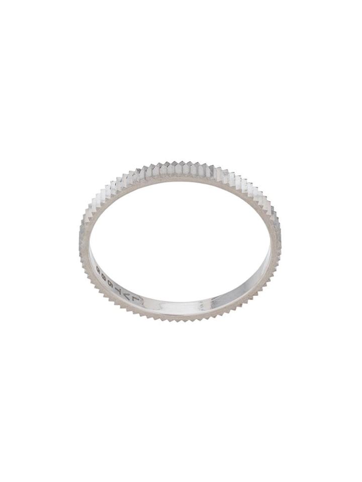 Lilian Von Trapp Silver Plated Ridge Ring