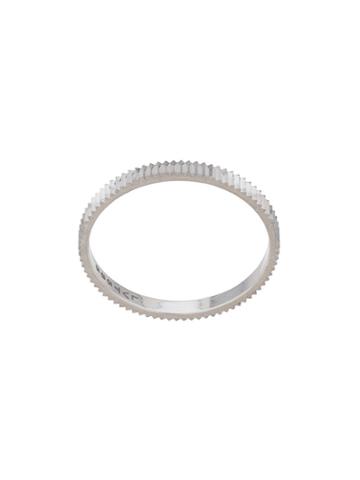 Lilian Von Trapp Silver Plated Ridge Ring