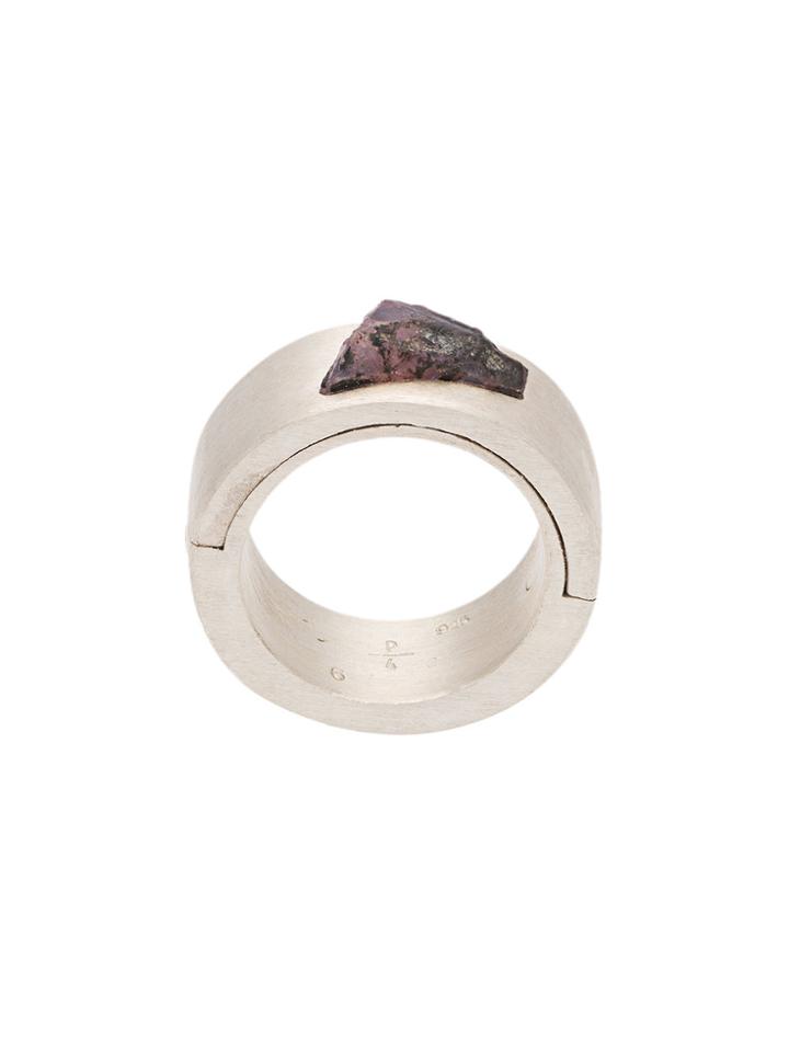 Parts Of Four Stone Ring - Metallic