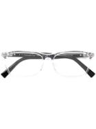 Ermenegildo Zegna Square Frame Glasses, Black, Acetate/metal