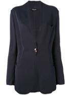 Giorgio Armani Pre-owned Scalloped Blazer - Blue